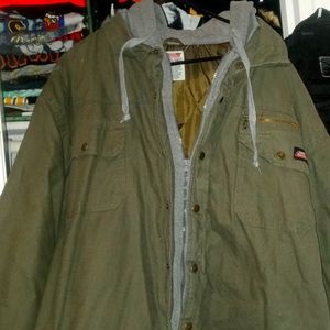 Dickies. Lined Canvas Jacket with built-in hood. Men's size 3xl